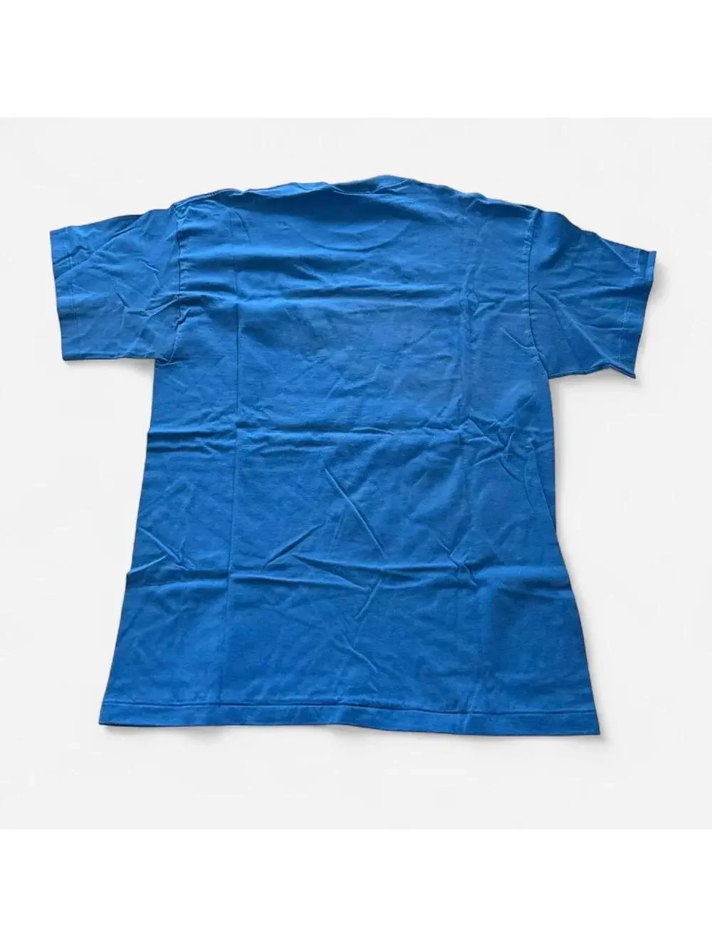 Vintage Nike Air Swoosh blue T Shirt Tee 90s Single Stitch Size L. Not Faded
